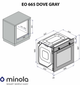 Духова шафа Minola EO 665 Dove Gray - изображение 9