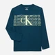Подростковый лонгслив для мальчика Calvin Klein 573925650 152 см Зеленый (1159794166) - изображение 1