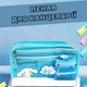 Місткий Пенал косметичка Cinnamoroll, аніме, (Sanrio Kuromi), на 5 відділень, блакитний (PK00002) - зображення 2