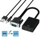 Адаптер перехідник з VGA + 3.5 мм аудіо на HDMI Usams із посиленням сигналу USB-microUSB - зображення 6
