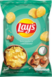 Упаковка чипсов картофельных Lay's со вкусом белых грибов со сметаной 120 г х 21 шт (2.52 кг) (4823063125475) - изображение 2