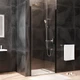 Душові двері AM.PM Gem 90х195 W90UG-090-1P-195BT чорна матова/прозоре скло - зображення 2