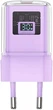 Мережевий зарядний пристрій Acefast A53 Sparkling Series PD30W GaN USB-C Charger Alfalfa Purple - зображення 2