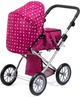 Wózek dla lalki Bayer City Star 70 cm Pink (4003336136678) - obraz 3