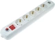 Колодка Quantum на 5 постів, із заземленням і вимикачем, 2-USB, захист CP/SP, 1 шт/уп. Біла (QM-9F50300) - зображення 5