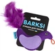 Игрушка для кошек Barksi Птичка с колокольчиком и перьями 9 х 8 см Фиолетовая (3438) (2007033059645) - изображение 2