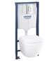 Інсталяція CET 5в1 Grohe Euro Solido з кнопкою Arena Cosmopolitan + унітаз з сидінням і прокладкою (GROHE 39536000) - изображение 1