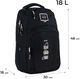 Рюкзак підлітковий Kite Education teens 46х30х18 см Чорний (K24-2578L-2) - зображення 2