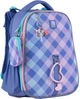 Рюкзак шкільний каркасний Kite Purple Chequer 38х29х16 см Блакитний (K24-531M-2) - зображення 3