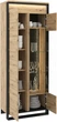 Витрина Lenart высокая 2-дв. Квант 760х1950х410 мм Дуб артизан/Черная (40939) (40939-QA-03) - изображение 3