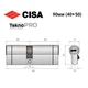 Цилиндр CISA Astral Tekno PRO 90 (40*50) никель матовый 3 ключа - изображение 8
