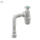 Сифон для умывальника SoloPlast Т-0315, пластик, гофра - изображение 1