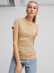 Футболка жіноча Puma Ess+ Embroidery Tee 848331-89 M Бежева (4065453141720) - зображення 1