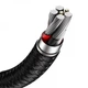 Кабель Baseus Cafule Metal Data Cable USB to Type-C 66W 6A 1м (CAKF000101) Black - изображение 4
