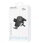 Держатель в авто с беспроводной зарядкой Qi 15W Proove Triple Clamp на воздуховод/панель Black - изображение 6