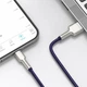 Кабель Baseus Cafule Metal Cable USB to Lightning 2.4A 2м (CALJK-B05) Purple - изображение 6