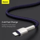 Кабель Baseus Cafule Metal Cable USB to Lightning 2.4A 2м (CALJK-B05) Purple - изображение 11