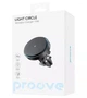 Тримач в авто з бездротовою зарядкою Qi 15W Proove Light Circle Black - зображення 6