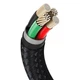 Кабель Baseus Cafule Metal Cable USB to Lightning 2.4A 0.25м (CALJK-01) Black - изображение 8