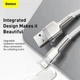 Кабель Baseus Cafule Metal Cable USB to Lightning 2.4A 2м (CALJK-B02) White - изображение 9
