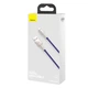 Кабель Baseus Cafule Metal Cable USB to Lightning 2.4A 1м (CALJK-A05) Purple - изображение 15
