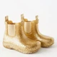Детские резиновые сапоги для девочки Zara ZLK-6001-330-Gold 23 Золотистые (2300000362107) - изображение 2
