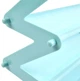 Полка для обуви Supretto Shoe Rack 4 20x45х46.5 см 4 яруса Мятная (8655-0001) - изображение 2