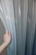 Тюль VR-Textil 1389т Омбре Органза Білий із блакитним 300х270 см (42-0178) - зображення 2
