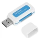 Картридер USB 2.0 4в1 Micro SD TF M2 MMC кардридер Card Reader (764117186-1) Белый - изображение 13
