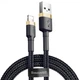 Кабель Baseus Cafule Lightning 2.4A (1m) (gold/black) - зображення 1