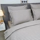 Однотонное Постельное белье Viluta Сатин Страйп 90 Двуспальный 175x210 Хлопок 100% - изображение 3