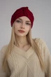 Тюрбан женский из хлопка D.Hats бордового цвета - изображение 6