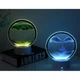 Настольный светодиодный светильник ночник RGB Hourglass 3D Sandscape, черный песок - изображение 5