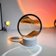 Настольная LED лампа ночник RGB Песочные часы 3D Sandscape, оранжевый песок - изображение 2