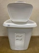 Корзина для белья 40л белая из пластика (Н51х35х46 см) Консенсус - изображение 2