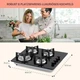 Встраиваемая газовая варочная плита Klarstein Trifecta 4 (10035469) - изображение 6