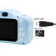 Детский цифровой фотоаппарат Kids Camera GM14 с записью видео и с играми Синий GGS-77 - изображение 6