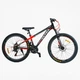 Спортивный алюминиевый велосипед 26 дюймов Shimano 21 скорость, черно-красный, Corso «ULTRA» UL-26326 - изображение 1