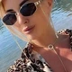 Жіночі багатокутні окуляри Сірий у золоті з ланцюжком (830) - зображення 4