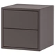 Навесной шкаф с 2 ящиками IKEA ЭКЕТ, темно-серый, 35x35x35 см, 393.293.84 - изображение 1
