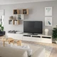Комбінація для ТБ IKEA БІСТО/ЕКЕТ, білий, під вибілений дуб, 300x42x210 см, 794.377.63 - зображення 2