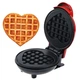 Электрическая мини-вафельница в форме сердца Waffle Maker с антипригарным покрытием - изображение 1