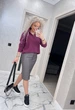 Fashions • Жіноча спідниця з еко-шкіри Connie Fashions 54 сірий (1421-бу) - зображення 2