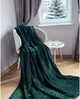 Плед Emily Manner Флис велсофт Dark Green Полуторный 150х200 см (94326222) - изображение 1