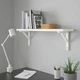 Полиця навісна IKEA BERGSHULT/SANDSHULT, білий, осика біла, 80х20 см, 093.260.42 - зображення 2