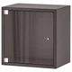 Настенный шкаф IKEA ЭКЕТ, застеклить дверь, темно-серый, 35x25x35 см, 493.363.41 - изображение 1