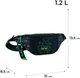 Сумка-бананка Kite teens Rick and Morty 13.5x31x8.5 см Чорна (RM24-2770) - зображення 2