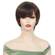 Парик короткий Dark Brown, термоволокно VC Brown 7249 - изображение 6