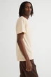 Футболка прямого кроя для мужчины H&M 1099592-001 S Бежевый - изображение 5