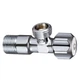 Кран кутовий вентильний Zegor FZ61 приладовий 1/2"х1/2" латунь Хром - изображение 2